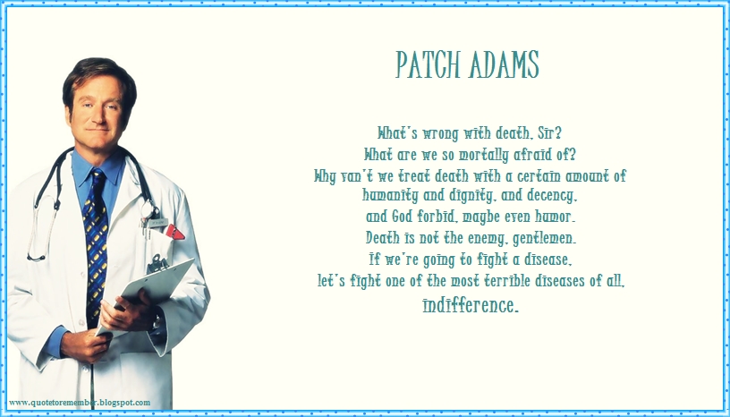 What are the ethical issues in patch Adams?